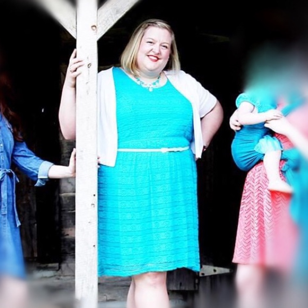 Blue A-Line Dress